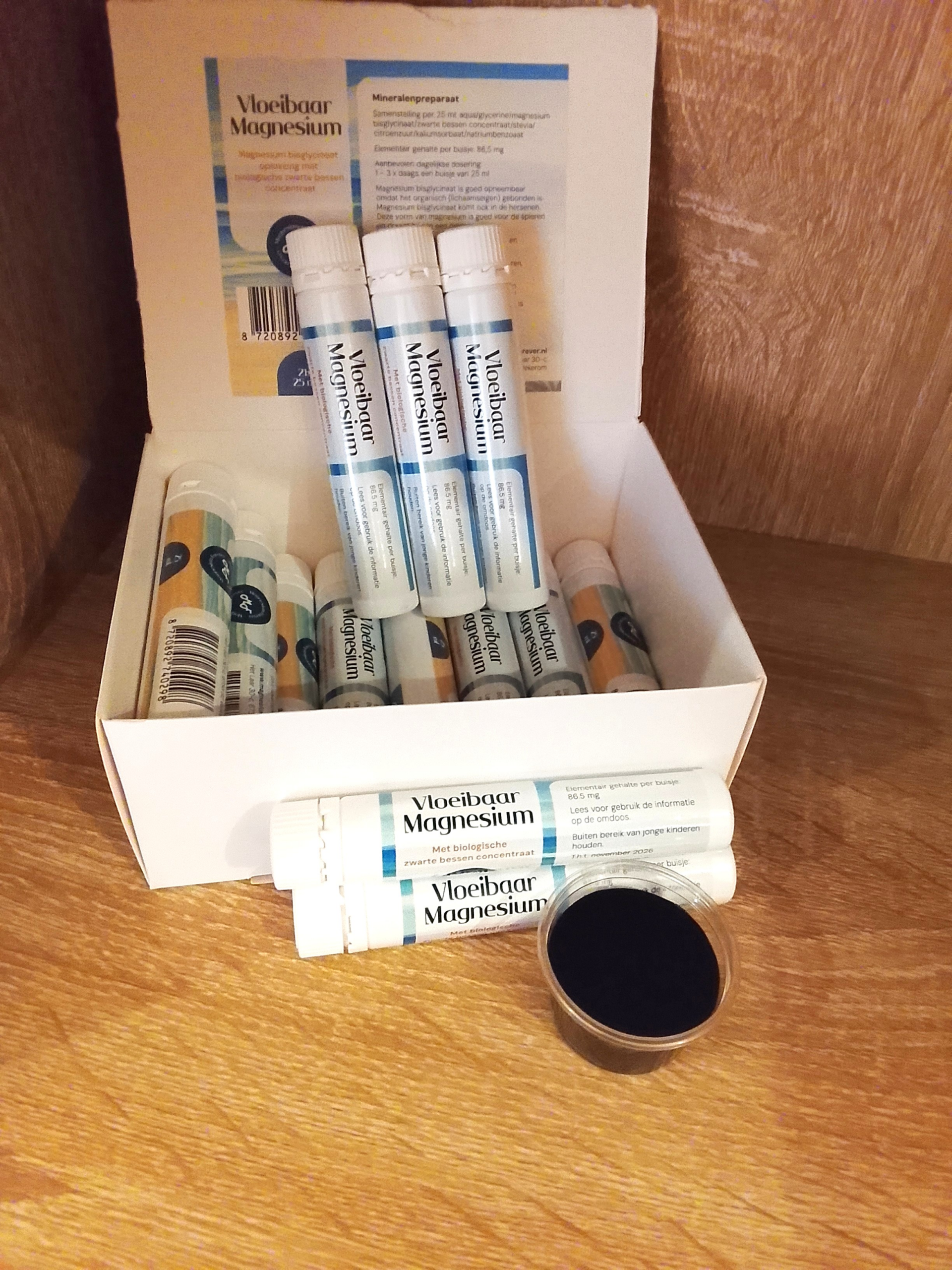 Bisglycinaat vloeibaar Magnesium alcoholvrij 21x25ml - Afbeelding 2